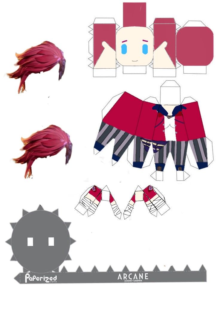 Vi arcane papercraft Arcane Paper Doll, Arcane Diy Crafts, Arcane Paper Craft, Arcane Cube, Arcane Crafts, Arcane Diy, Paperized Crafts, Anime Crafts Diy, Paper Figures