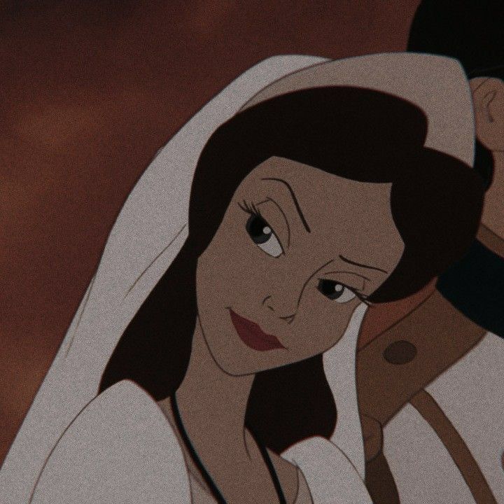 an animated image of a woman in a wedding dress with her hand on her head