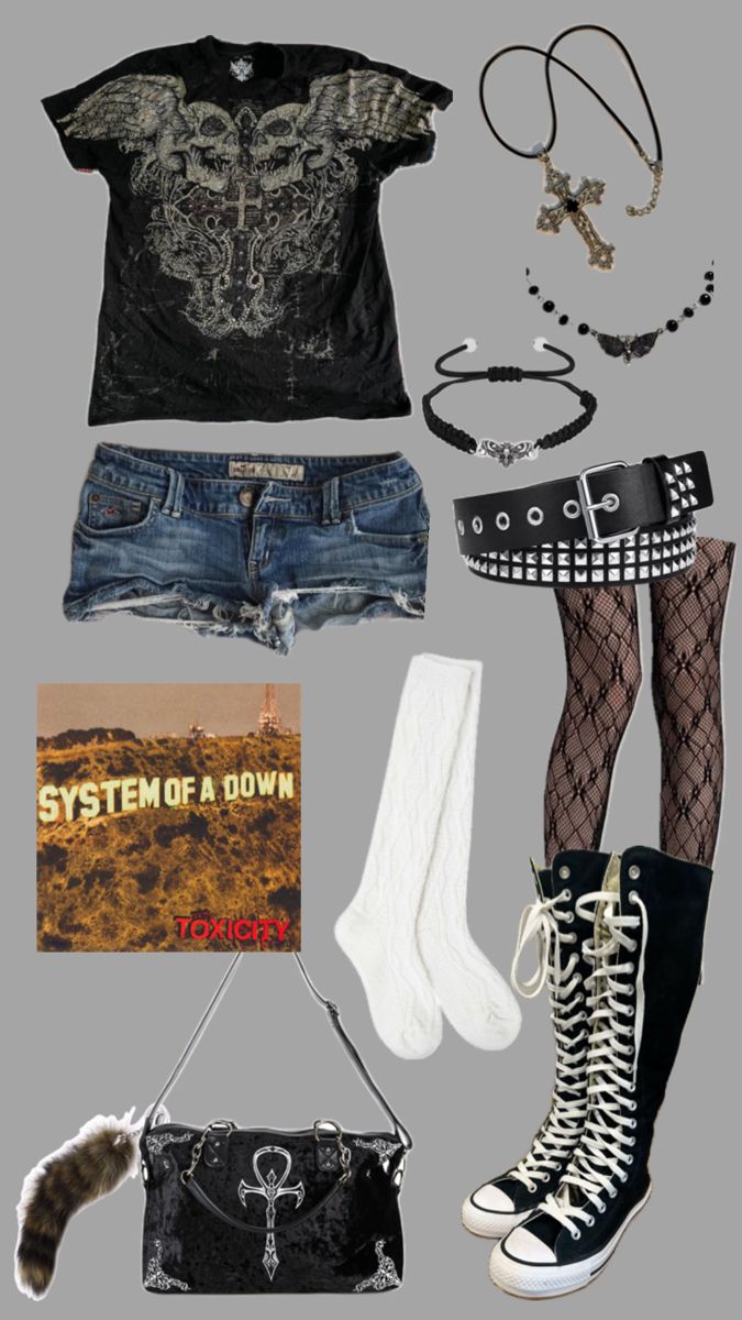 #grungeoutfits #emo #goth #alt #fallinginreverse #piercetheveil #fashioninspo Alt Outfits Aesthetic, Outfit Ideas Alt, Mcbling Fashion, Alt Outfits, Falling In Reverse, Whimsical Fashion, Emo Goth, Pierce The Veil, Swaggy Outfits