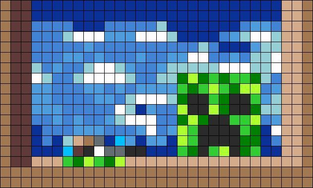 an image of the earth in pixell style with blue, green and white squares