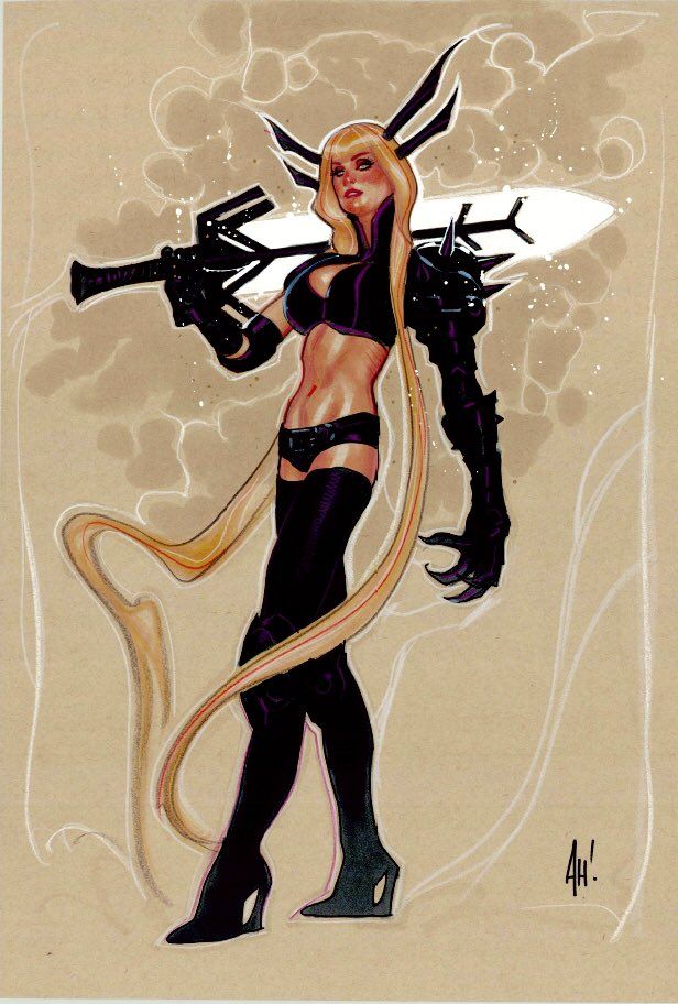 Magik Marvel, New Mutants, Adam Hughes, Frank Frazetta, Bd Comics, Comics Girls, Marvel Girls, Comic Book Artists, Marvel Heroes