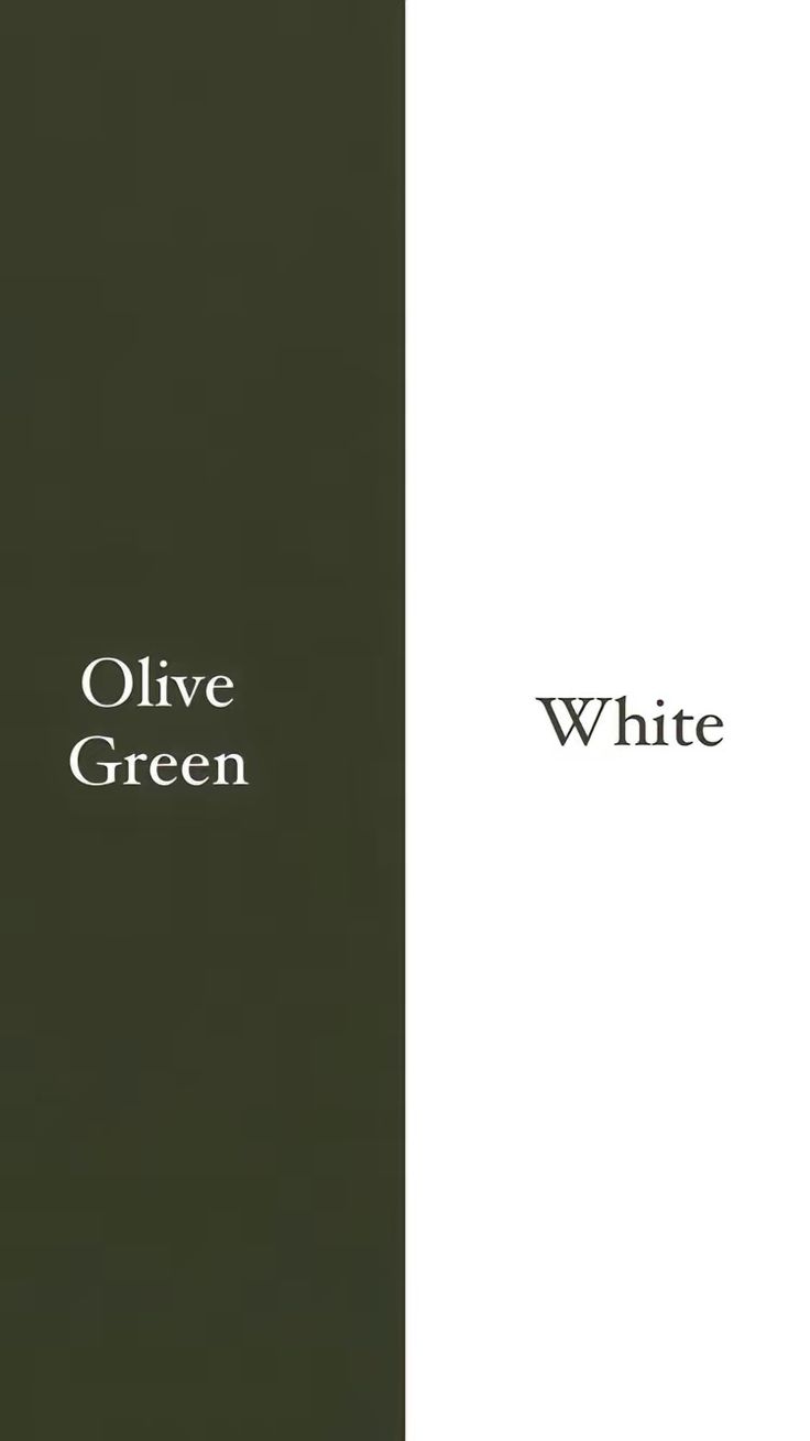 the cover of olive green and white