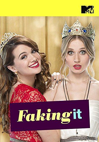 two women in dresses and tiaras with the words faking it