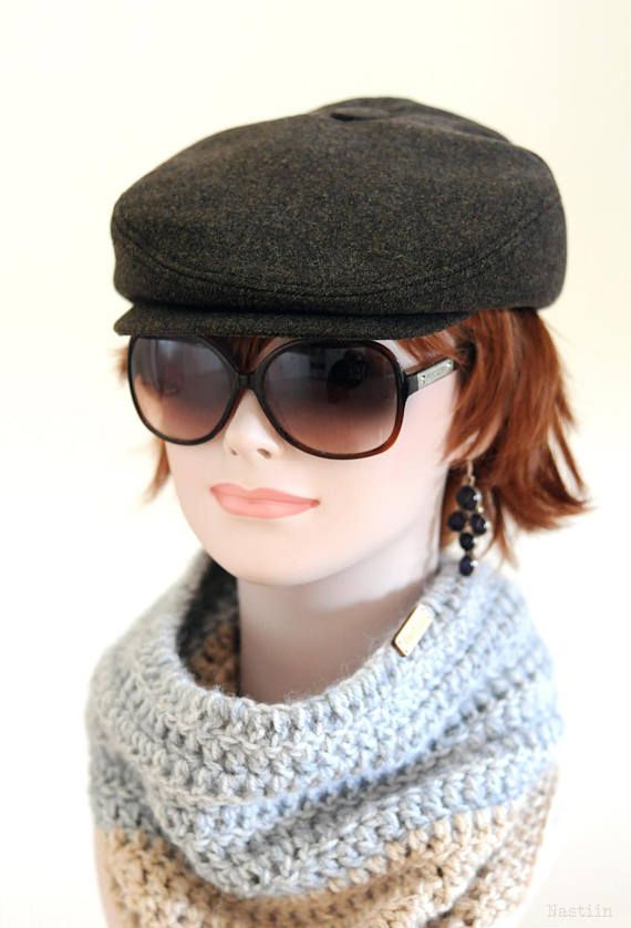 Shop unisex wool newsboy caps at  Nastiin Handmade Studio! Newsie Hat, Paperboy Hat, Newspaper Boy Hat, Womens Newsboy Cap, Fashion Design Studio, Mens Newsboy Hat, Wool Hat Men, Couture Invisible, Tweed Hat