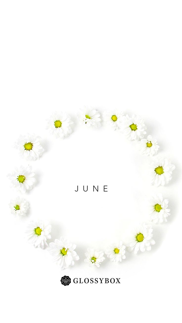 a white circle with daisies in the middle