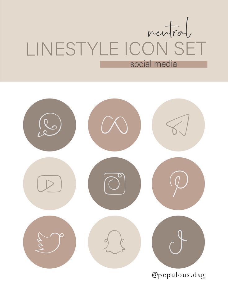 the line style icon set for social media