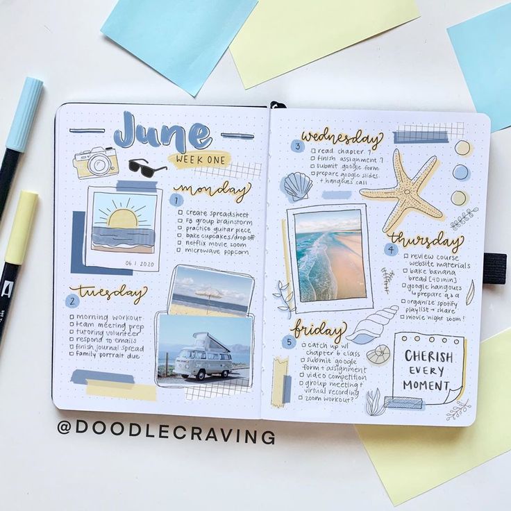 hannah on Instagram: “My full page beach themed weekly spread for June! 🐚🏝Comment below if you like using stickers in your journals and/or in general!” Beach Theme Scrapbook Pages, Beach Journal Pages, Beach Theme Journal, Journal June Ideas, Scrapbook Beach Ideas, Beach Scrapbook Ideas, Beach Journal Ideas, Bullet Journal Beach Theme, Beach Scrapbook Pages