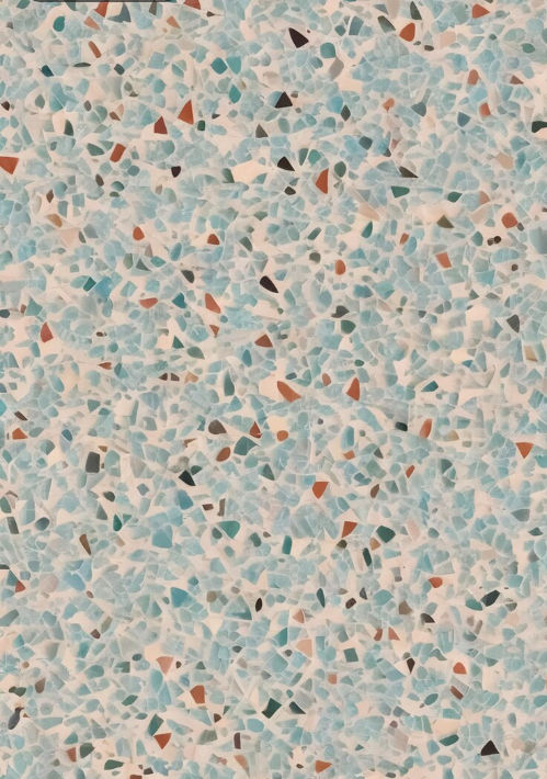 an image of a blue and brown mosaic tile