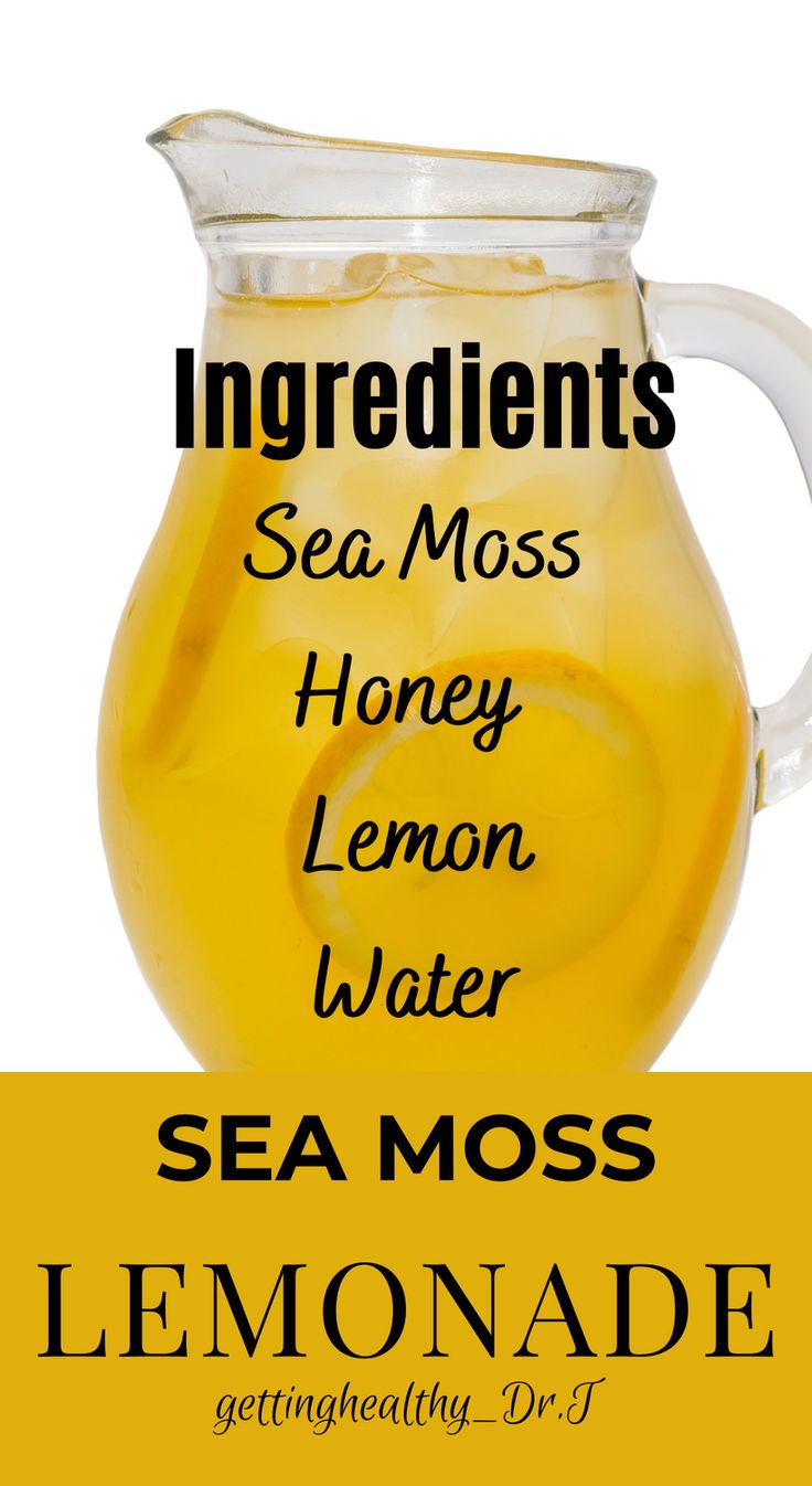 Sea moss lemonade recipe Sea Moss Drink, Honey Lemon Water, Lemon Water Health Benefits, Boil Lemons, Lemon Juice Benefits, Irish Sea Moss, Hot Lemon Water, Sea Moss Gel, Warm Lemon Water