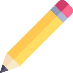 a pencil that is yellow and pink