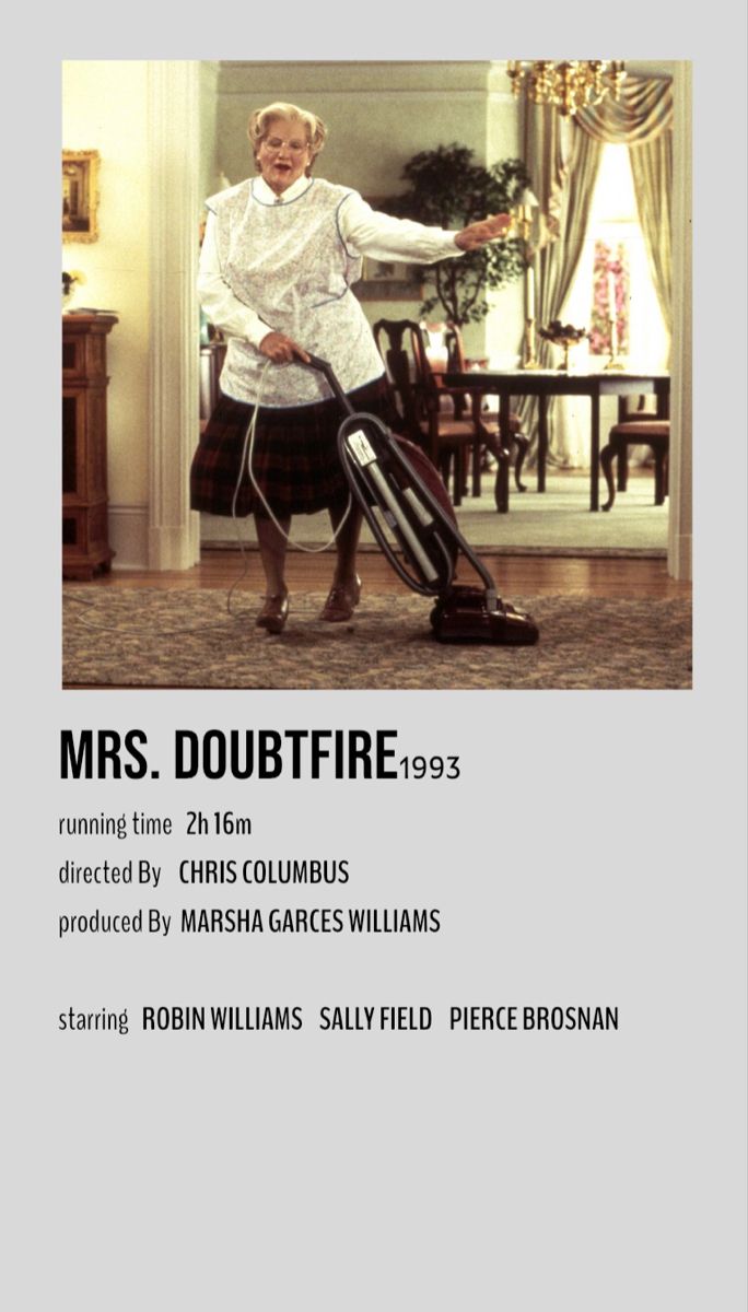 mrs doubtfire 1953 movie poster