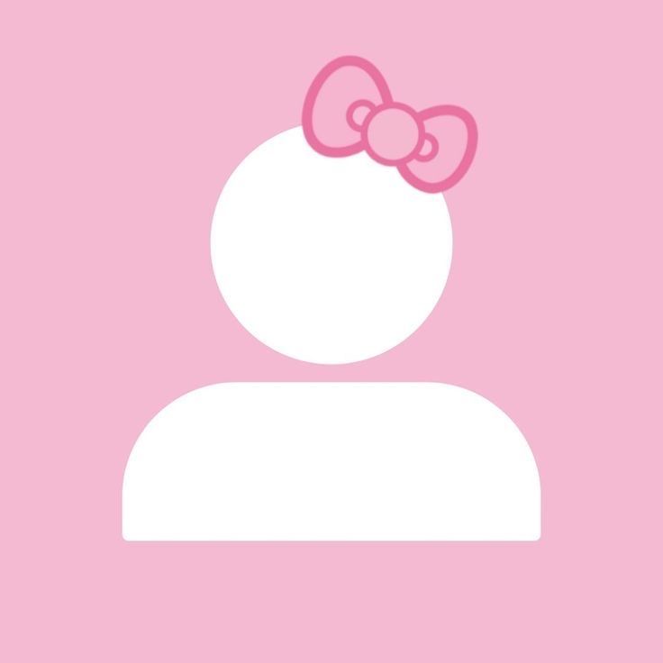 a pink hello kitty wallpaper with an image of a woman's head in the center