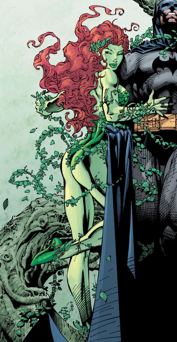 batman and red - headed woman in the dc comics