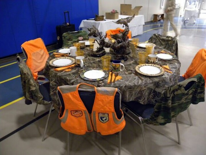 an image of a table set up with safety vests