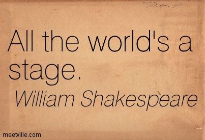 shakespeare quote about all the world's a stage by william shakespeare on old paper