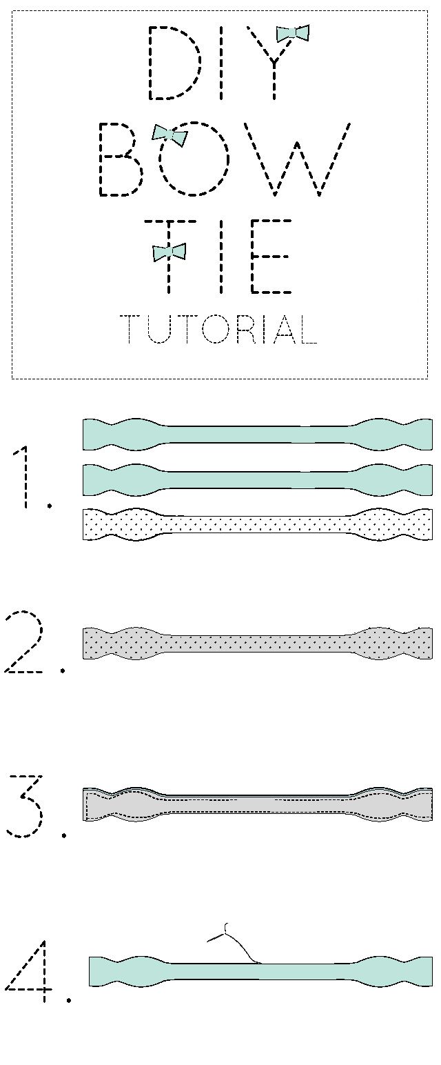 the instructions for how to make an easy bow tie with this free pattern and video