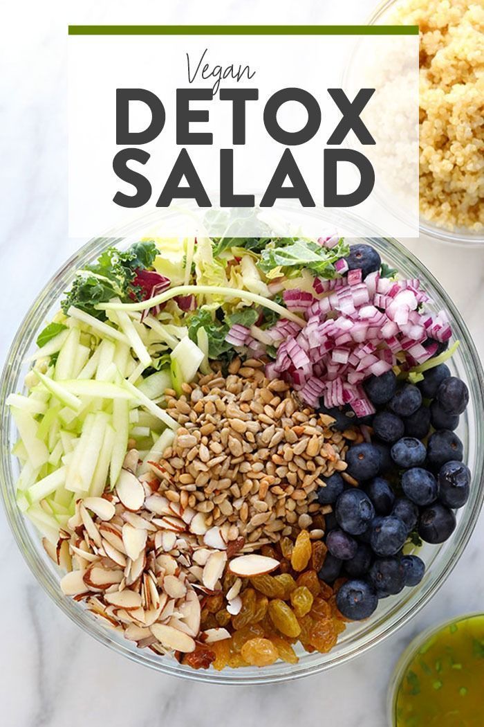 an image of a salad with blueberries, broccoli and almonds in it