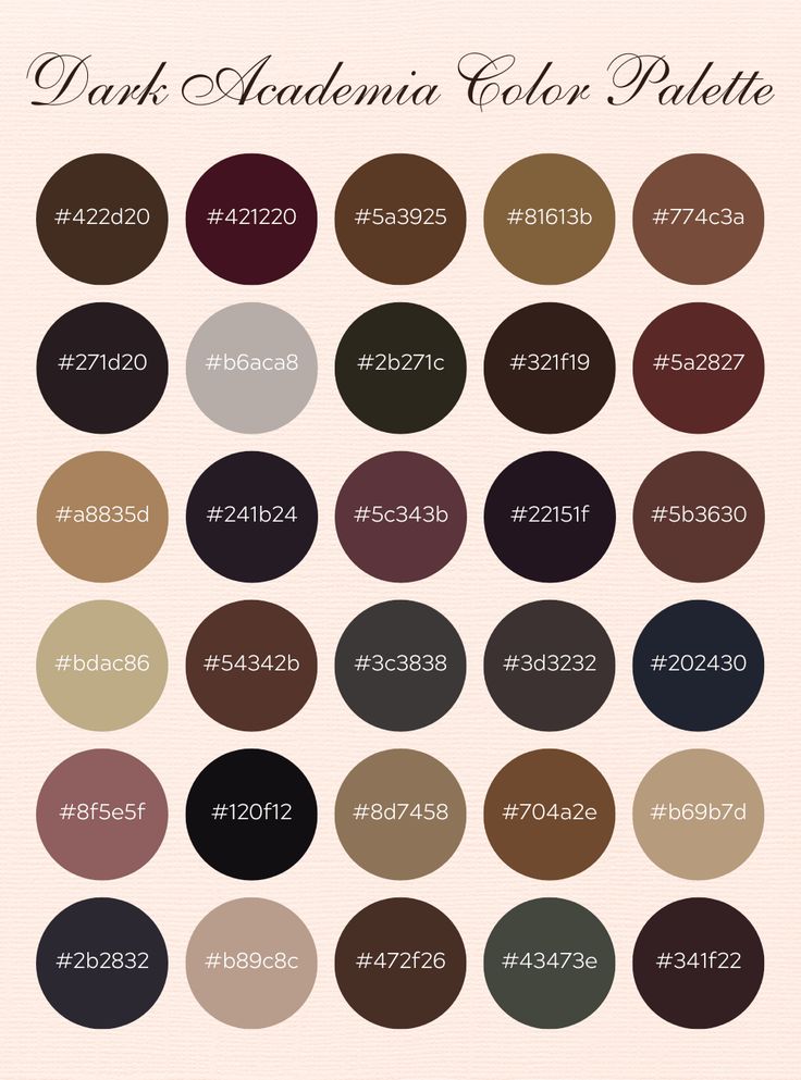 the color scheme for dark chocolate and brown