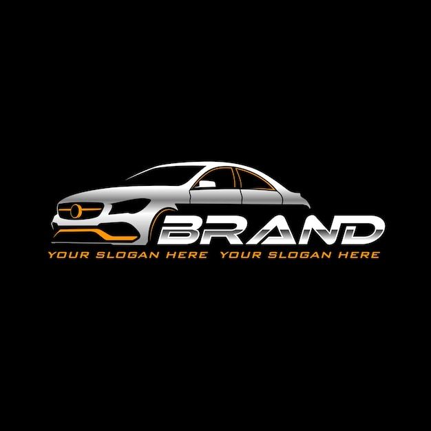 a car logo with the words brand on it