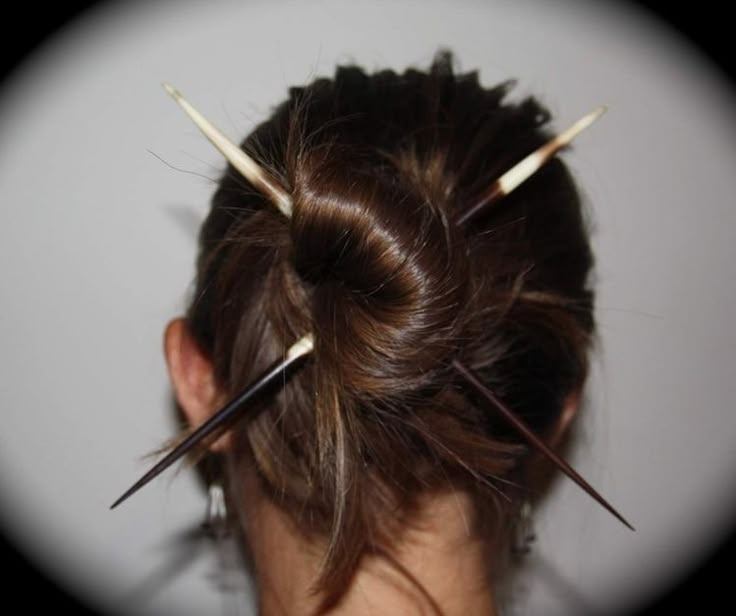 Chopstick Hair, Indoor Garden Ideas, Grunge Hair, Hair Sticks, Aesthetic Hair, Chopsticks, Indoor Garden, Hair Day, Hair Goals