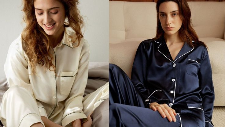 silk pajamas women