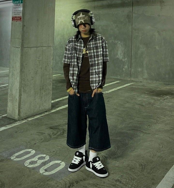 @guhlore on ig Baggy Outfit Ideas, Boys Fits, Outfit 90s, Quick Outfits, Streetwear Men Outfits, Swaggy Outfits, Fit Check, Dream Clothes, Grunge Outfits