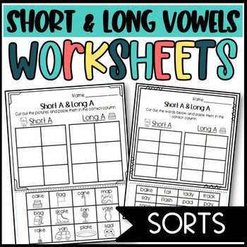 short and long voiels worksheets for students to use in the classroom