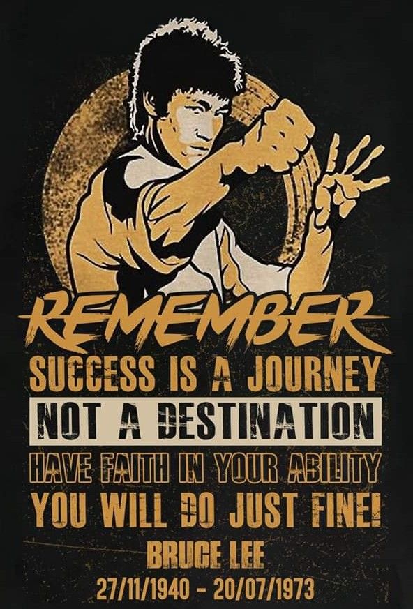 an image of a poster with the words, remember success is a journey not a destination have faith in your ability you will do just fine