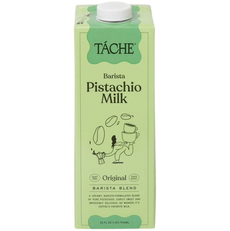 a carton of tache pasta disposable milk