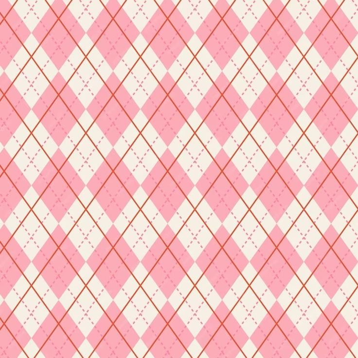 a pink and white checkered pattern with red lines