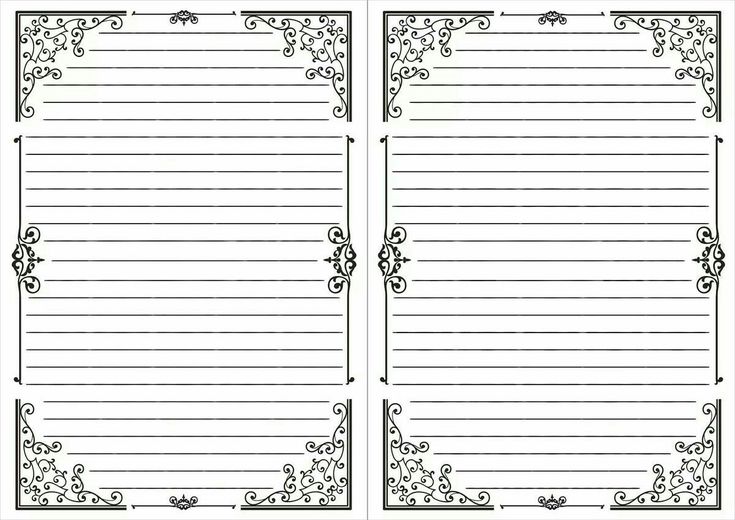 two lined notebooks with decorative designs and scrolls on each page, one is blank