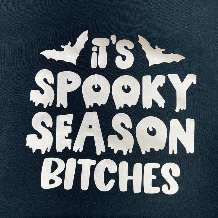 It's Spooky Season Bitches T Shirt Vinyl Design Nwot Cute Shirt Ideas Vinyl For Women, Cute Halloween T Shirts, Chevy Stickers, Its Spooky Season, Spooky Tshirt, Halloween Shirt Ideas, Ideas For Shirts, School Emergency Kit, Halloween Duos