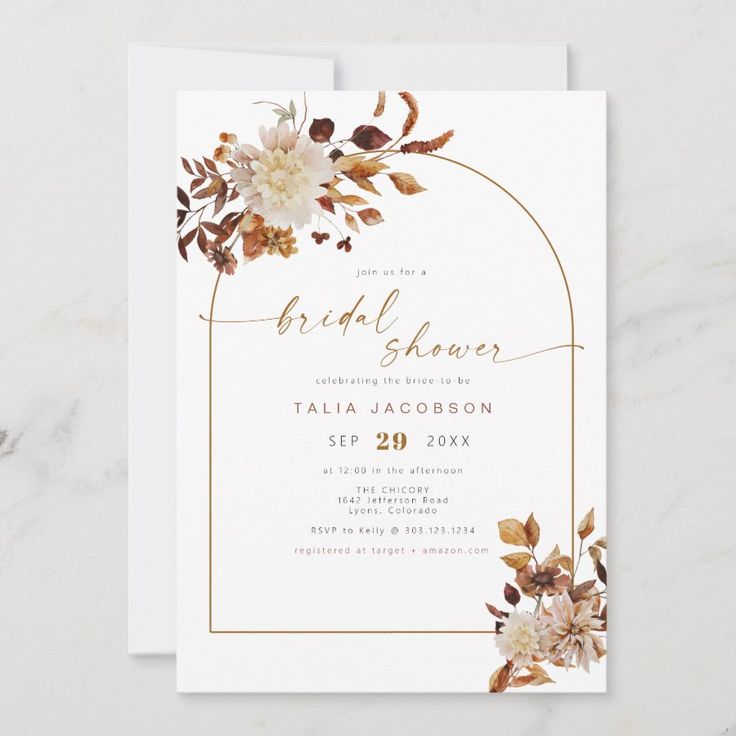 TALIA Bohemian Terracotta Blush Arch Bridal Shower Invitation Watercolor Earth, Terracotta Blush, Handwritten Script Font, Dried Floral, Kids Nursery Decor, Free Birthday Invitations, Free Birthday Invitation Templates, Bridal Shower Invitation, Kids Stationery