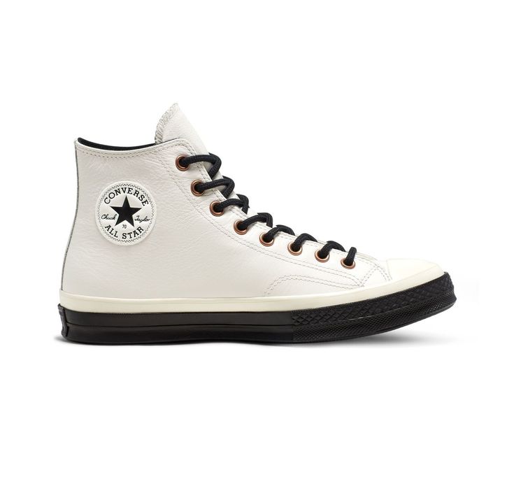 Large Men Fashion, Allstar Converse, Sneaker Posters, Leather Converse, High Top Sneaker, Mens Fashion Classy, Leather High Tops, Chuck 70, Converse Sneakers