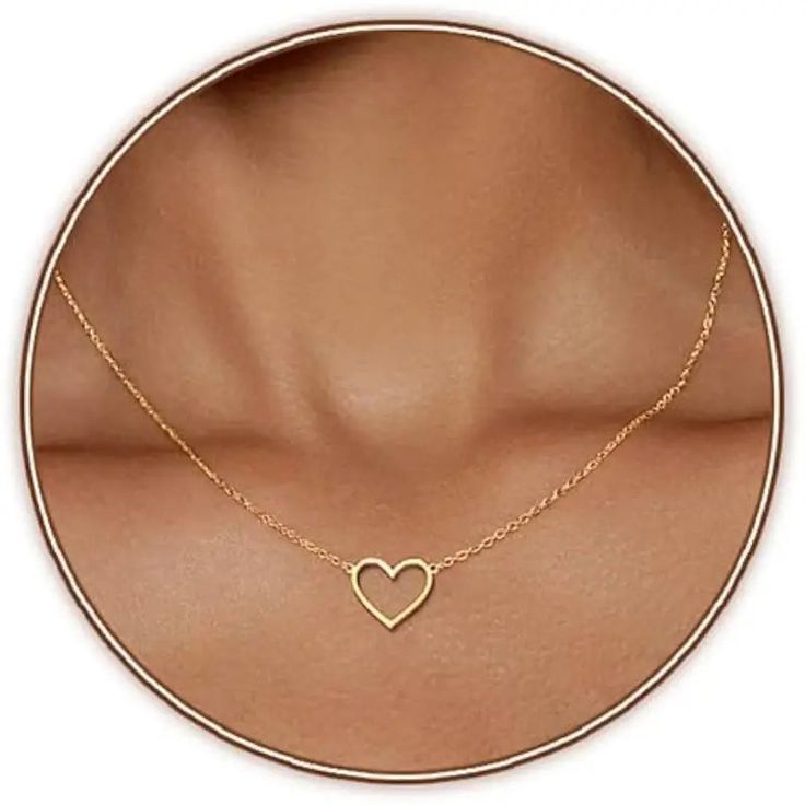 16" Goldtone necklace with open heart with 2" extender 14K-plated Adjustable Gold Heart Necklace With Clavicle Chain, Delicate Open Heart Charm Necklace With Delicate Chain, Adjustable Heart-shaped Gold-plated Necklace, Adjustable Heart-shaped Gold Plated Necklace, Dainty Open Heart Charm Necklace With Heart Beads, Adjustable Gold Plated Heart Necklace, Adjustable Gold-plated Heart Necklace, Gold Open Heart Necklace With Delicate Chain, Gold Open Heart Charm Necklace With Adjustable Chain