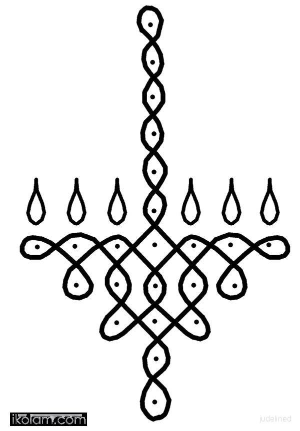 a black and white drawing of a chandelier with four candles on it's sides