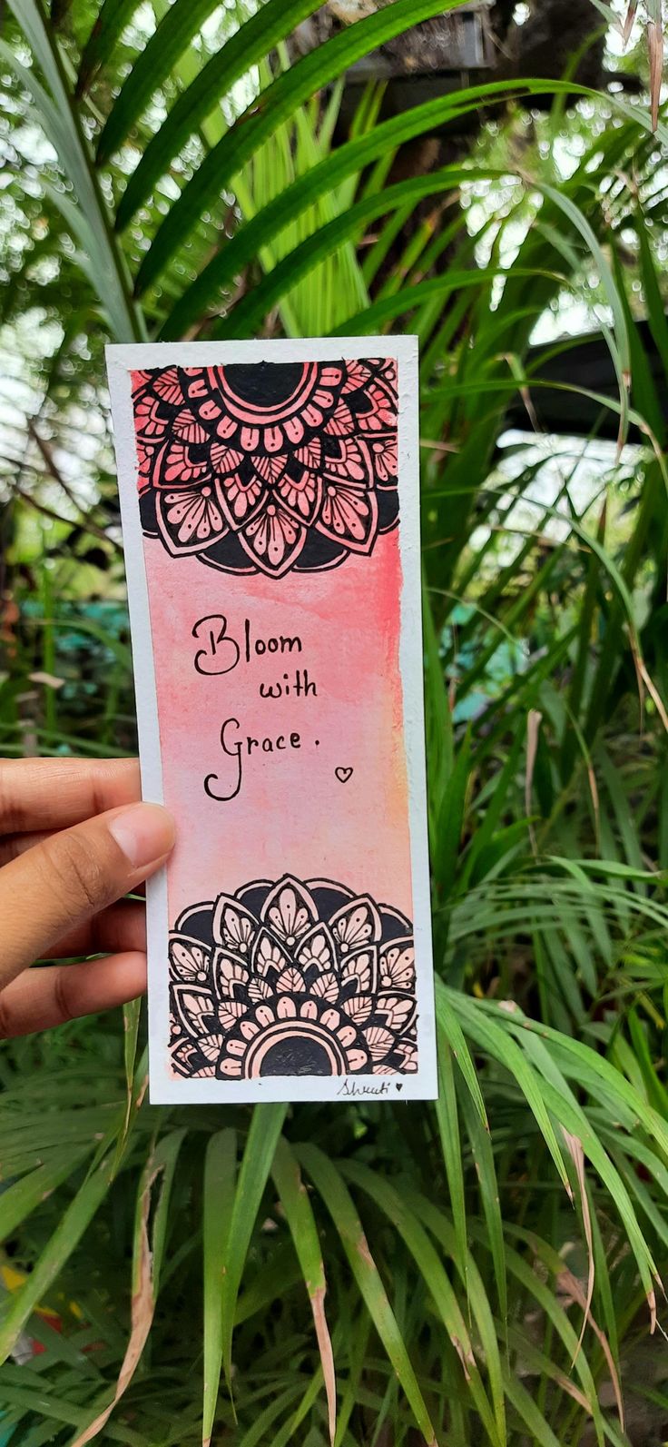 Positive affirmation. Bookmark Crochet Tutorial, Mandala Bookmark, Bookmark Easy, Homemade Bookmarks, Mandala Book, Bookmark Crochet, Watercolor Mandala, Diy Bookmark, Handmade Bookmarks Diy