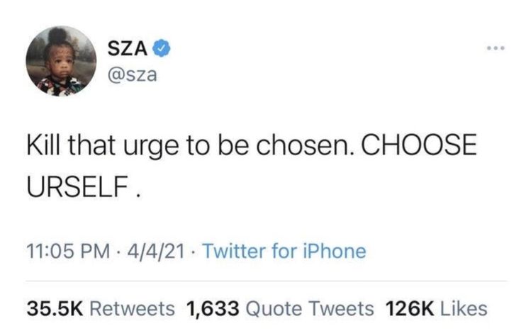 sza be spittin' fax. #sza #motivation #girlboss #quotes #thewizardliz I Choose Me, Girlboss Quotes, Grad Quotes, Tattoos Mandala, Yearbook Quotes, Inspiration Tattoo, Tattoos Geometric, Senior Quotes, Good Quotes For Instagram