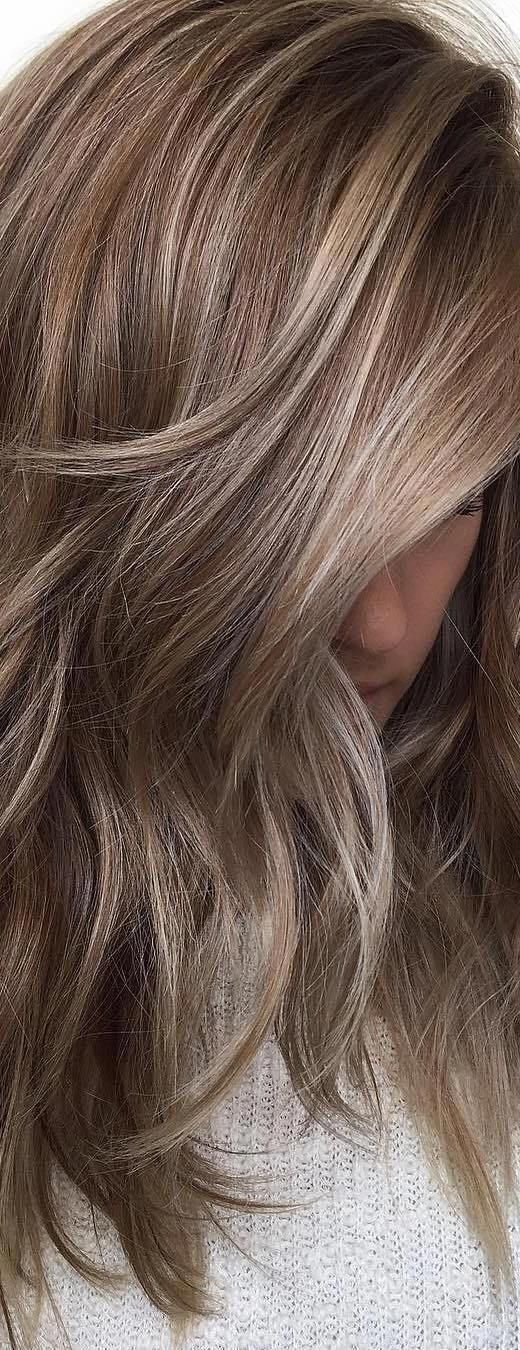 10 Medium Hair Color Sky - Beige - Brown - Blonde & Gray Blends, #beige #blends #blonde #brown #color #medium #brownhair Highlights Chocolate Brown Hair, Long Brown Hair Styles, Medium Blonde Hair Color, Brown Hair Styles, Medium Fine Hair, Blond Beige, Curls Without Heat, Hair Colour Design, Medium Blonde Hair