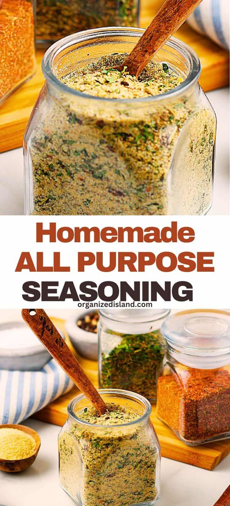 homemade all purpose seasoning recipe in a jar