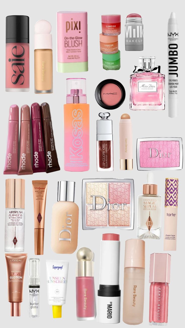 makeup 🛍💄 Makeup Brand Recommendations, Makeup Christmas List, Background Skincare, Makeup Collection Aesthetic, Makeup Therapy, Girly Christmas Gifts, Dream Vanity, Makeup Christmas, Collection Aesthetic