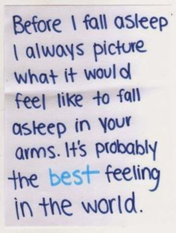 a piece of paper with the words before i fall asleep, i always picture what it would feel like to fall asleep