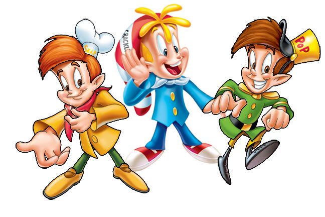 three cartoon characters, one with an orange hair and the other in yellow clothes holding hands