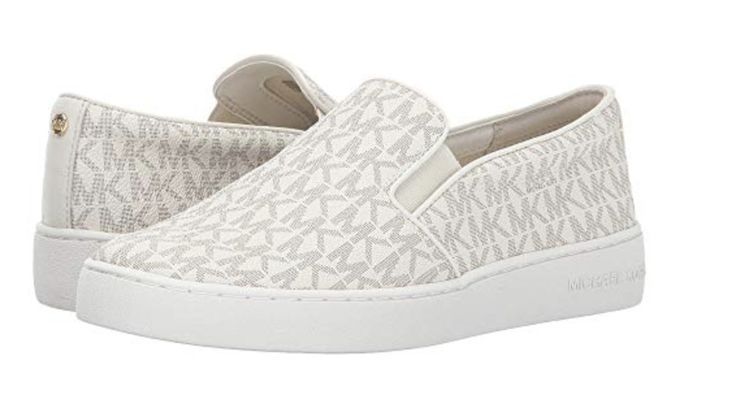 MICHAEL by Michael Kors "Keaton Slip on"Mini MK Logo PVC Vanilla 7.5 M #MichaelKors #FashionSneaker #Fromtheofficetoaparty Mk Logo, Flats For Sale, Women's Flats, Michael Kors Shoes, Black Flats, Free Items, Womens Flats, Sneakers Fashion, Ballet Flats