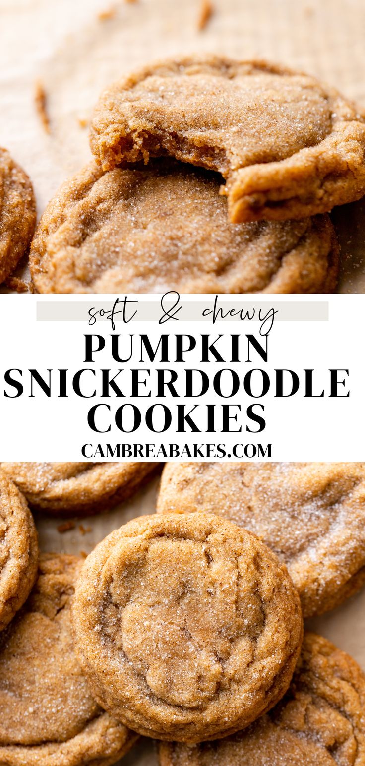 the best pumpkin snickkerdoodles recipe is made with only three ingredients