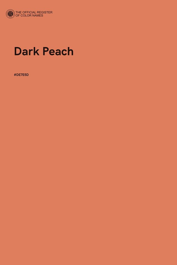 an orange book cover with the title'dark peach'written in black on it