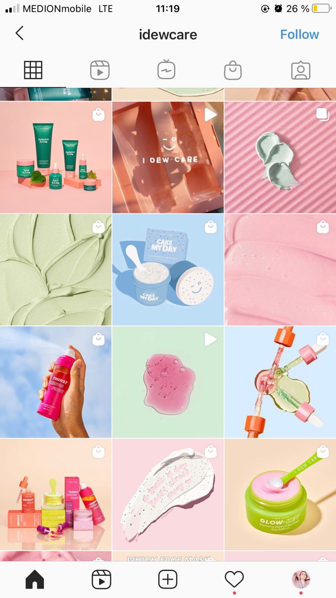 the instagram page is filled with photos and text, including images from different brands