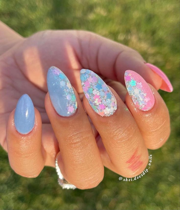 Candy Nails Acrylic, Jell Nails, Nails Jelly, Nails Acrylic Short, Cotton Candy Nails, Candy Nails, Jelly Nails, Nails Summer, Nail Inspiration