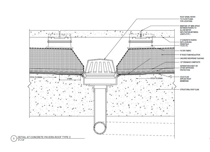 an architectural drawing shows the details of a shower head