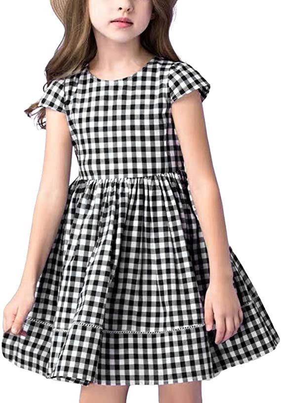 Casual Dress Long Sleeve, Casual Dress Short, Black And White Plaid Dress, Casual Dress Long, Plaid Dresses, Wear Black Dresses, Dresses For Kids, Red Plaid Dress